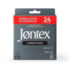 Imagem de Preservativo Camisinha Jontex Lubrificado 24 Unidades Caixa