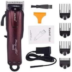 Imagem de Maquina Kemei 2600 Profissional Elétrica Recarregável Bivolt - Kemei P