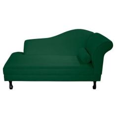 Imagem de Recamier Divã Dubai 185 cm Braço Esquerdo Verde Escuro - Topázio Decor