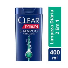 Imagem de Shampoo Anticaspa Clear Men 2 em 1 Limpeza Diária