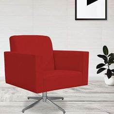 Imagem de Kit 02 Poltronas Decorativas Base Giratória Para Sala de Estar Helô L02 Suede  - Lyam Decor