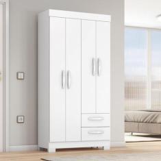 Imagem de Guarda-Roupa Solteiro 4 Portas 2 Gavetas Belize Notável Freijó/Off-Whi