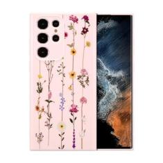 Imagem de ZTOFERA Capa floral para Samsung Galaxy S23 Ultra 5G, linda capa com estampa de flores para meninas e mulheres, capa protetora de silicone flexível fina à prova de choque para celular para Samsung