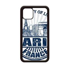 Imagem de Capa com bandeira da França de Paris Torre Eiffel Arquitetura para iPhone 12 Pro Max para Apple Mini Mobile Case Shell
