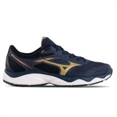 Imagem de Tênis Mizuno Hawk 5 Masculino, Marinho, Dourado, 40
