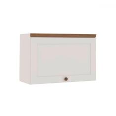 Imagem de Armário Aéreo Cozinha 70cm Iluminata 100% Mdf 1 Porta Basculante Branco - Genialflex