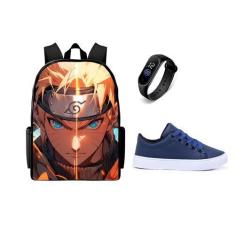 Imagem de Tenis Casual Mais Relogio Digital E Mochila Escolar lançamento Conjunt