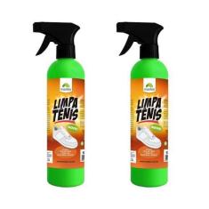 Imagem de Kit 2 limpa tênis spray limpador a seco limpeza maxbio 500ml