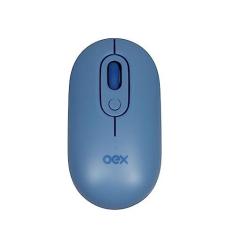 Imagem de OEX Mouse Retro Sem Fio Wireless PC Notebook MS604 Azul