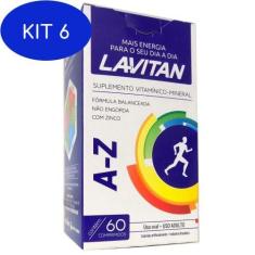 Imagem de Kit 6 Lavitan A-Z Polivitamínico-Mineral C/ 60 Comprimidos - Cimed