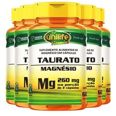 Imagem de Kit 5 Magnésio taurato Unilife 60 cápsulas