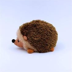 Imagem de TAMMYFLYFLY Lifelike Hedgehog pelúcia animal de pelúcia Toy Hedgehog Cute HedgehogAnimal Model (15CM)