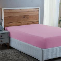 Imagem de Lençol Casal Com Elástico Algodão 300 Fios Cama Box Padrão - Mf Enxova
