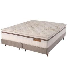 Imagem de Conjunto Cama Box+ Colchão Queen Size Mocaccino 158X198x70cm - Cristal