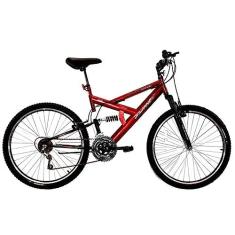 Imagem de Bicicleta Aro 26 18V Full Suspention Max 260 Vermelho