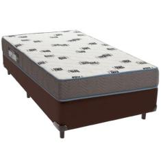Imagem de Cama Box e Colchão Light Espuma D33 Solteiro Ortobom,  Marrom