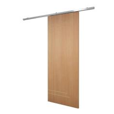 Imagem de Porta De Correr P- Verniz Frisada Kit Alumínio F05 - 210x80