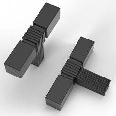 Imagem de Asidrama Pacote com 6 maçanetas de armário de cozinha preto fosco puxadores de cômoda puxadores de gaveta ferragens de armário puxadores de zinco para gavetas de cômoda