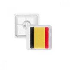 Imagem de OFFbb Bélgica National bandeira Europa país pbt nomes de teclas de teclado mecânico branco OEM sem marcação imprimir