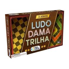 Imagem de Jogo de Tabuleiro Ludo Dama e Trilha - 3 Jogos