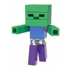 Imagem de Boneco Minifigure Blocos De Montar Zombie Zumbi Minecraft - Mega Block