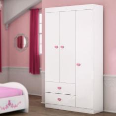 Imagem de Guarda Roupa Infantil Carruagem com 3 Portas - Branco