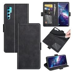 Imagem de For TCL 20 Pro 5G Dual-side Magnetic Buckle Horizontal Flip Leather Case with Holder & Card Slots & Wallet