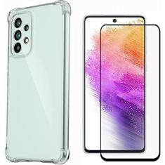 Imagem de Kit Capa Para Samsung Galaxy A73 5G Anti Impacto Transparente + Pelícu