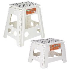 Imagem de Kit Banquinho De Plastico Banqueta Dobravel P + G Ordene