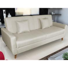 Imagem de Sofá-Cama 3 Lugares Matrix Emília com Revestimento em Tecido Linho