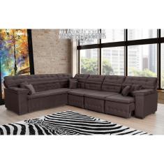 Imagem de Sofá de Canto Magno 2,57x3,97m Marrom