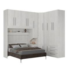 Imagem de Guarda-Roupa De Canto Com Espaço Para Cama Box Padrão 1218D Direito Ca