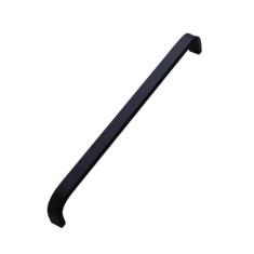 Imagem de 4/6/8/10/12 polegadas ouro preto prata alumínio alças armário de porta de cozinha maçaneta reta puxadores ferragens de móveis, 192 mm sólido, preto, 1 peça