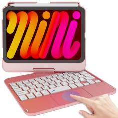 Imagem de Capa para iPad Mini 6 com teclado, teclado iPad Mini 6ª geração 2021 21.1 cm 6ª geração, capa com teclado touchpad rotativo de 360°, fina e protetora para iPad Mini (6ª geração 2021) Tablet