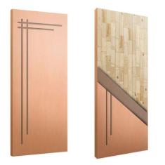 Imagem de Porta Sólida Friso 06 HDF Eucalipto - JB Paes