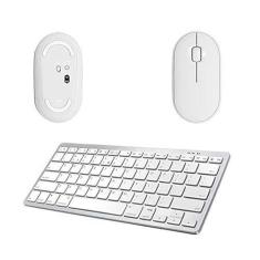 Imagem de BDNET, Mouse E Teclado Bluetooth Para iPad Air 5 10,9 2022 Branco