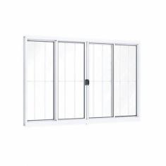 Imagem de Janela de Alumínio de Correr 100x150cm 4 Folhas Riobras