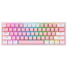 Imagem de Teclado Gamer Redragon K616-RGB Fizz Pro Rosa (Ingles - 3 Modos)