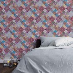 Imagem de Papel De Parede Adesivo Mandala Geométrico N03150 0,58X3,00M