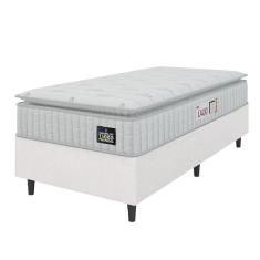 Imagem de Cama Box Colch o Solteiro Espuma D45 Lazio Pillow Top 88x188x