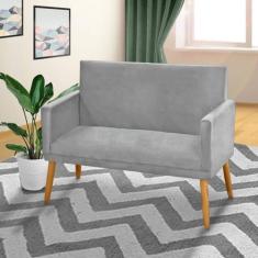 Imagem de Namoradeira Nany 2 Lugares Para Varanda Sala Suede - Jbf Poltronas E C