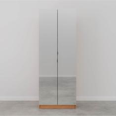 Imagem de Guarda Roupa Hera com Espelho 2 Portas com Cabideiro e 2 Gavetas CabeCasa MadeiraMadeira Louro/Preto