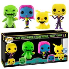 Imagem de Pop Funko 4 Pack Nightmare Before Christmas Jack Sally Zero