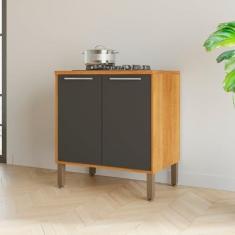 Imagem de Balcão para Cooktop 2 Portas Paris Cinamomo/graffite