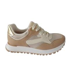 Imagem de Tênis Feminino Vizzano Esportivo Confortável com Detalhes Dourados | Casual e Versátil - 1429.107