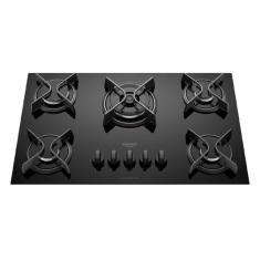 Imagem de Fogão Cooktop Supreme 5 Bocas Acendimento Superautomático Dako Preto Bivolt