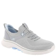 Imagem de Skechers Go Walk 7 Abie Tênis feminino, Cinza/Azul claro, 34