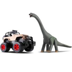Imagem de Carro Jipe C/ Boneco Braquiossauro - Silmar Brinquedos