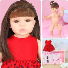 Imagem de Bebê Reborn Boneca Menina Realista Brinquedo Com Acessórios - Shopjj