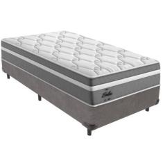 Imagem de Cama Box  e Colchão Berlim Molas Ensacadas Solteiro Probel,  Cinza